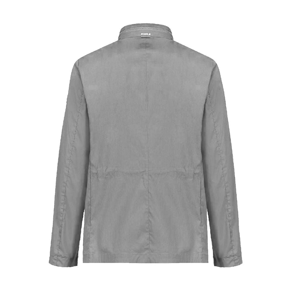 Gray Cotton Jacket - ventzia