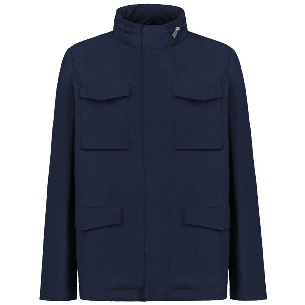 Blue Cotton Jacket - ventzia