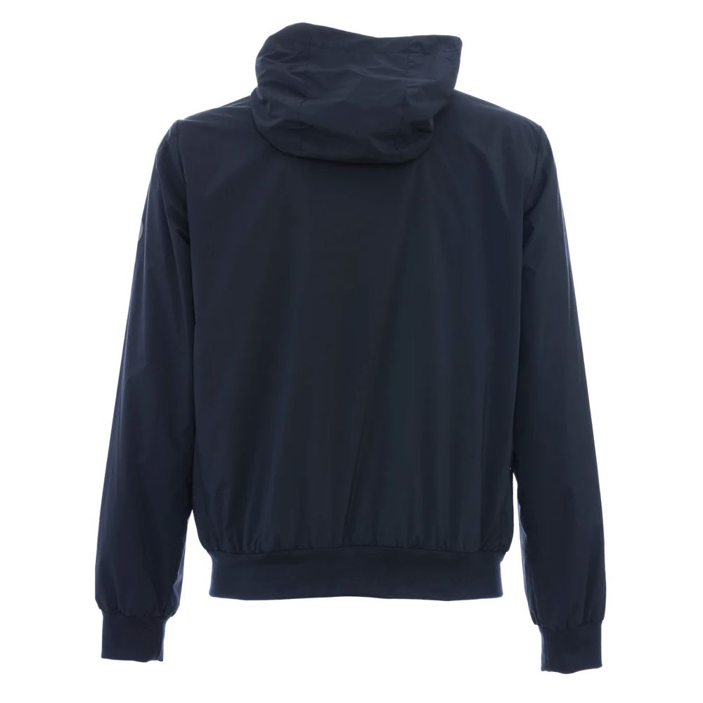 Blue Polyester Jacket - ventzia