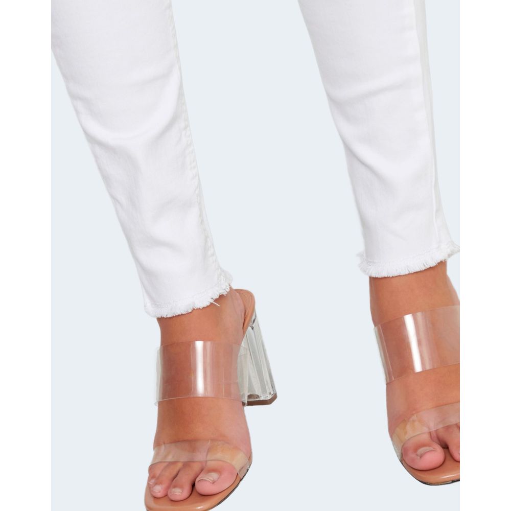 White Cotton Skinny Jean - ventzia