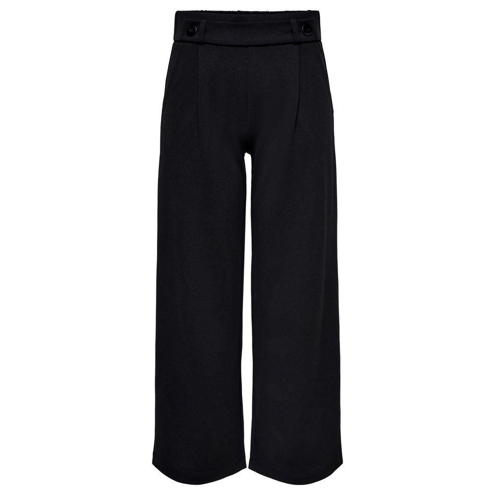 Black Polyester Pant - ventzia