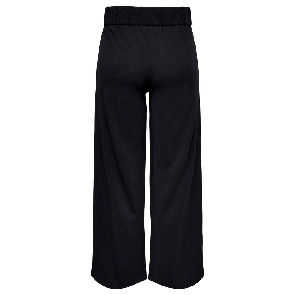 Black Polyester Pant - ventzia