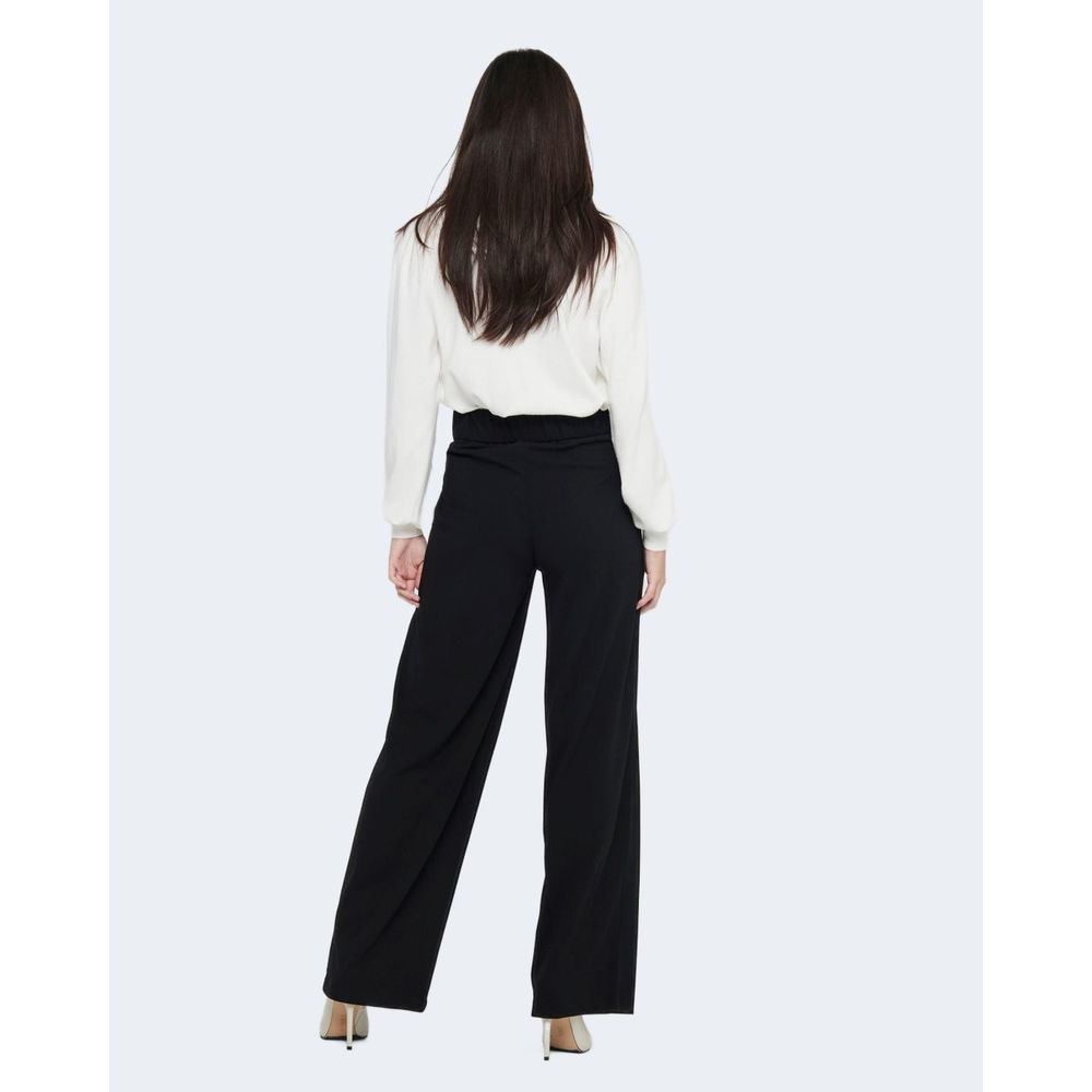 Black Polyester Pant - ventzia