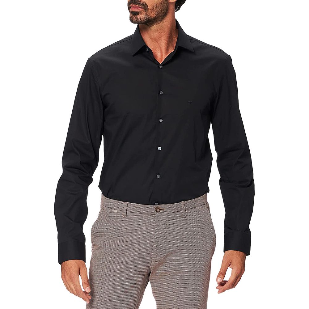 Black Cotton Shirt - ventzia