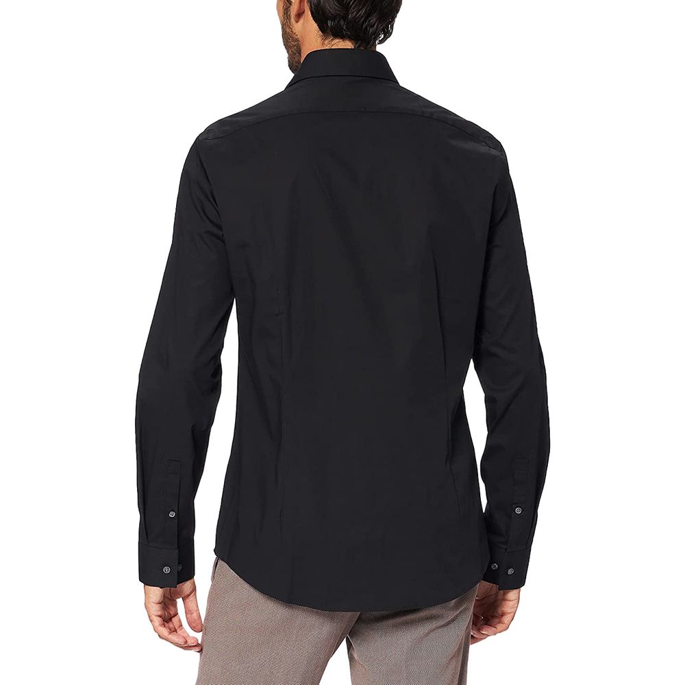 Black Cotton Shirt - ventzia