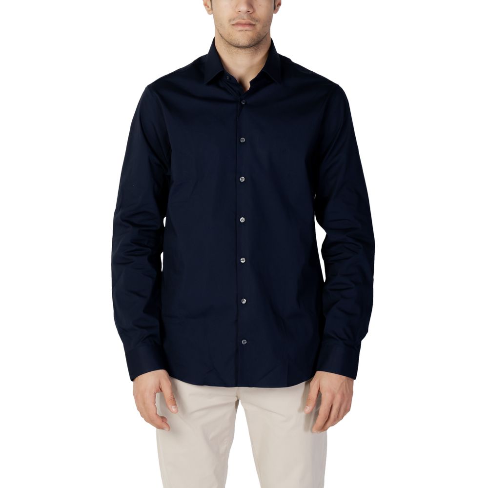 Blue Cotton Shirt - ventzia