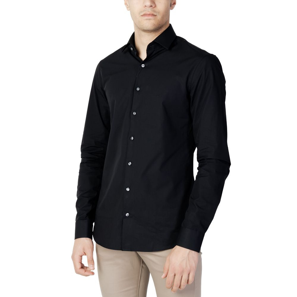 Black Cotton Shirt - ventzia