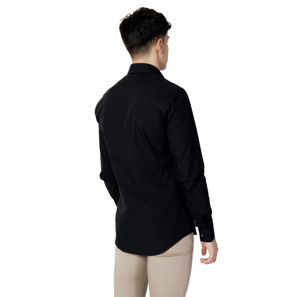 Black Cotton Shirt - ventzia