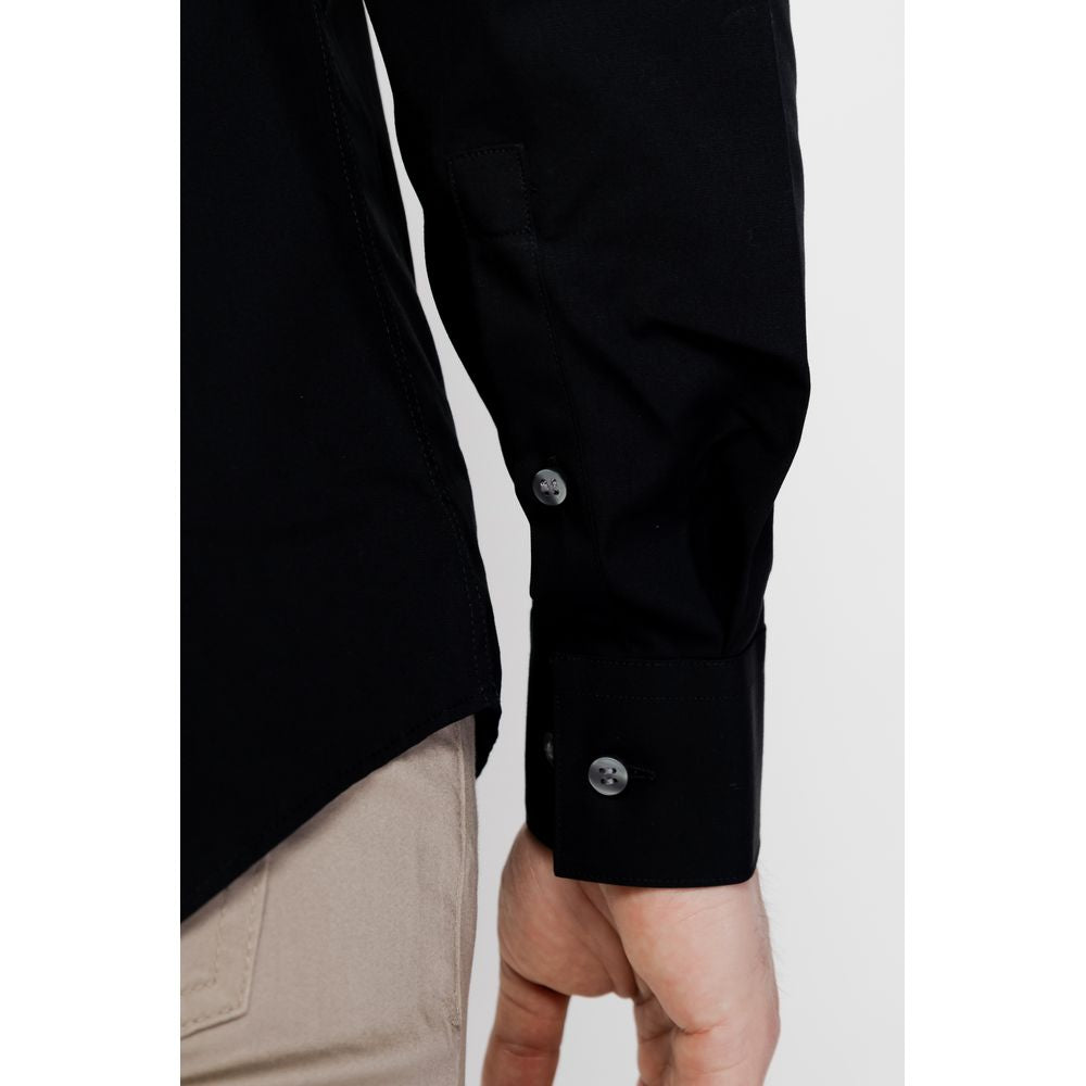 Black Cotton Shirt - ventzia