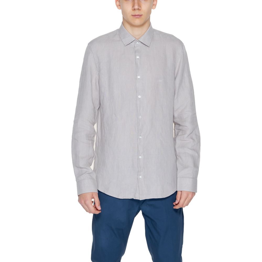 Beige Linen Shirt - ventzia