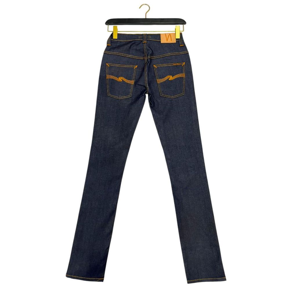 Blue Cotton Women Jeans - ventzia