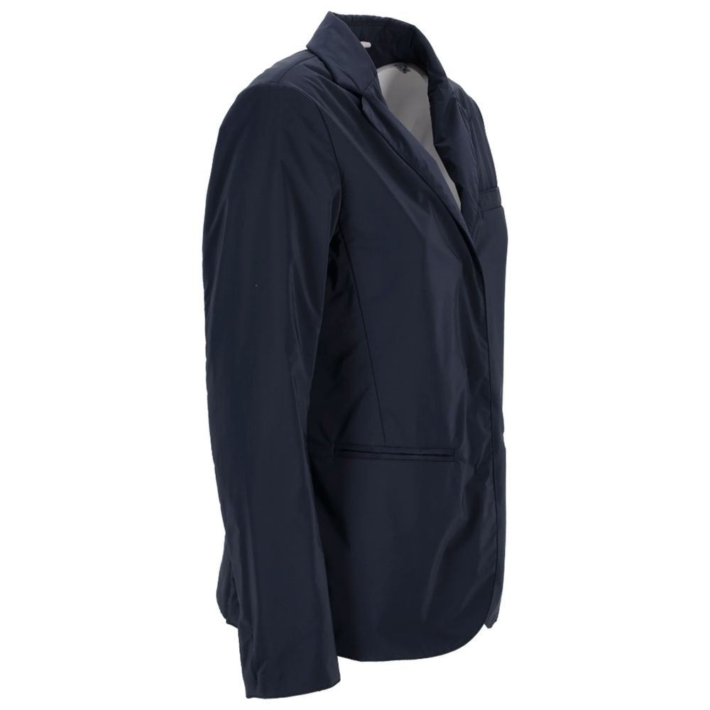 Blue Polyester Jackets & Coat - ventzia