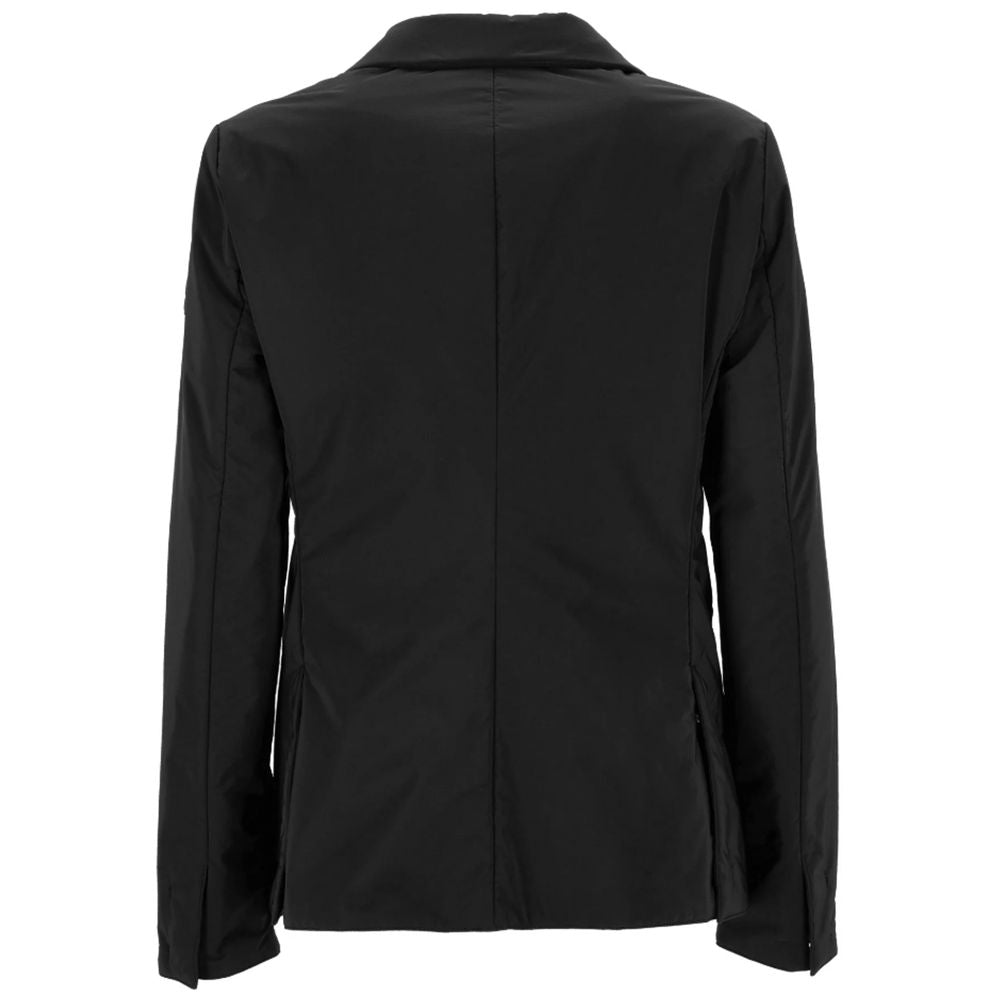 Black Polyester Jackets & Coat - ventzia