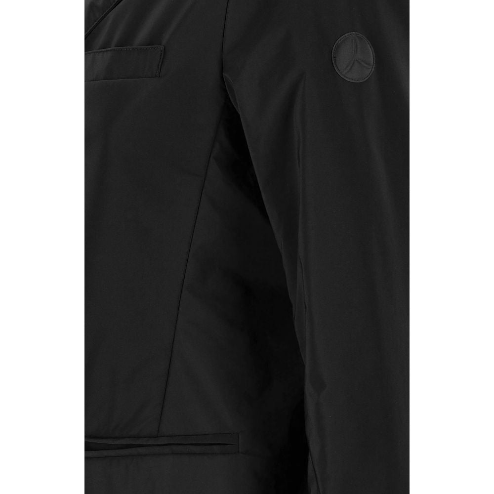 Black Polyester Jackets & Coat - ventzia