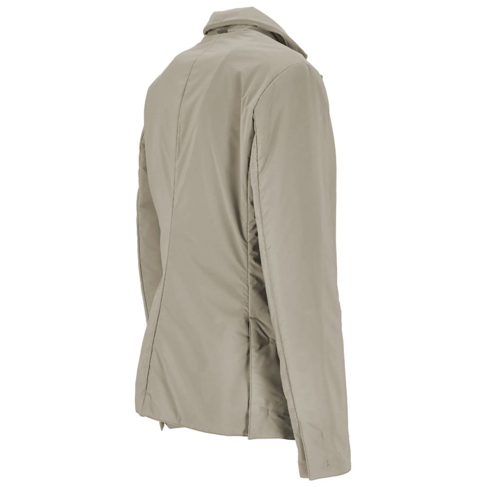 Beige Polyester Jackets & Coat - ventzia