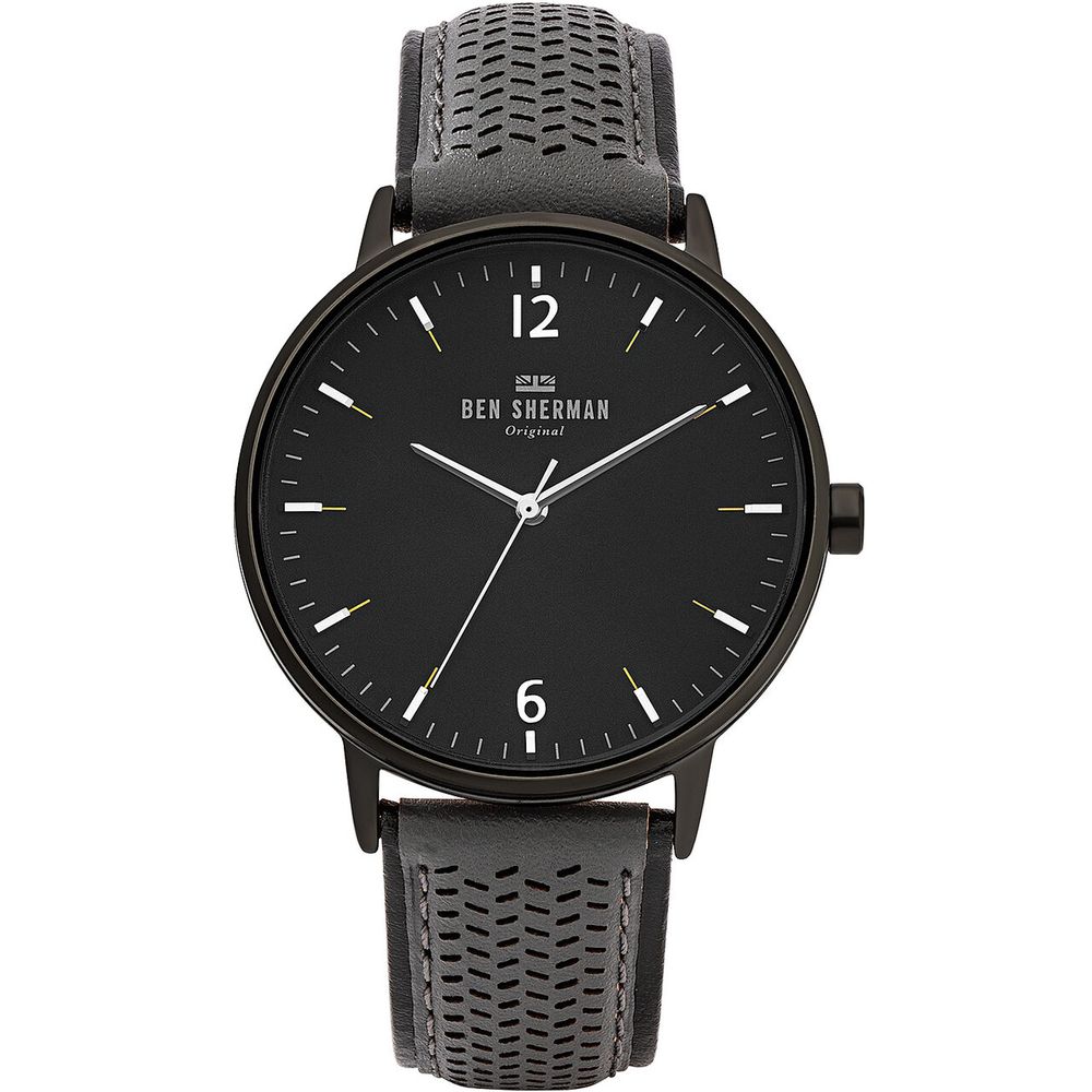 Black Leather Watch - ventzia