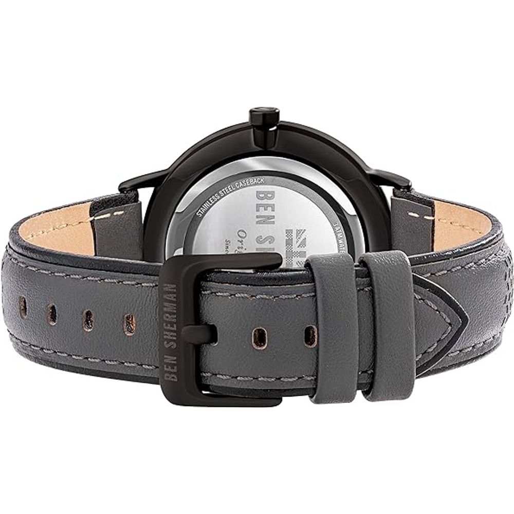 Black Leather Watch - ventzia