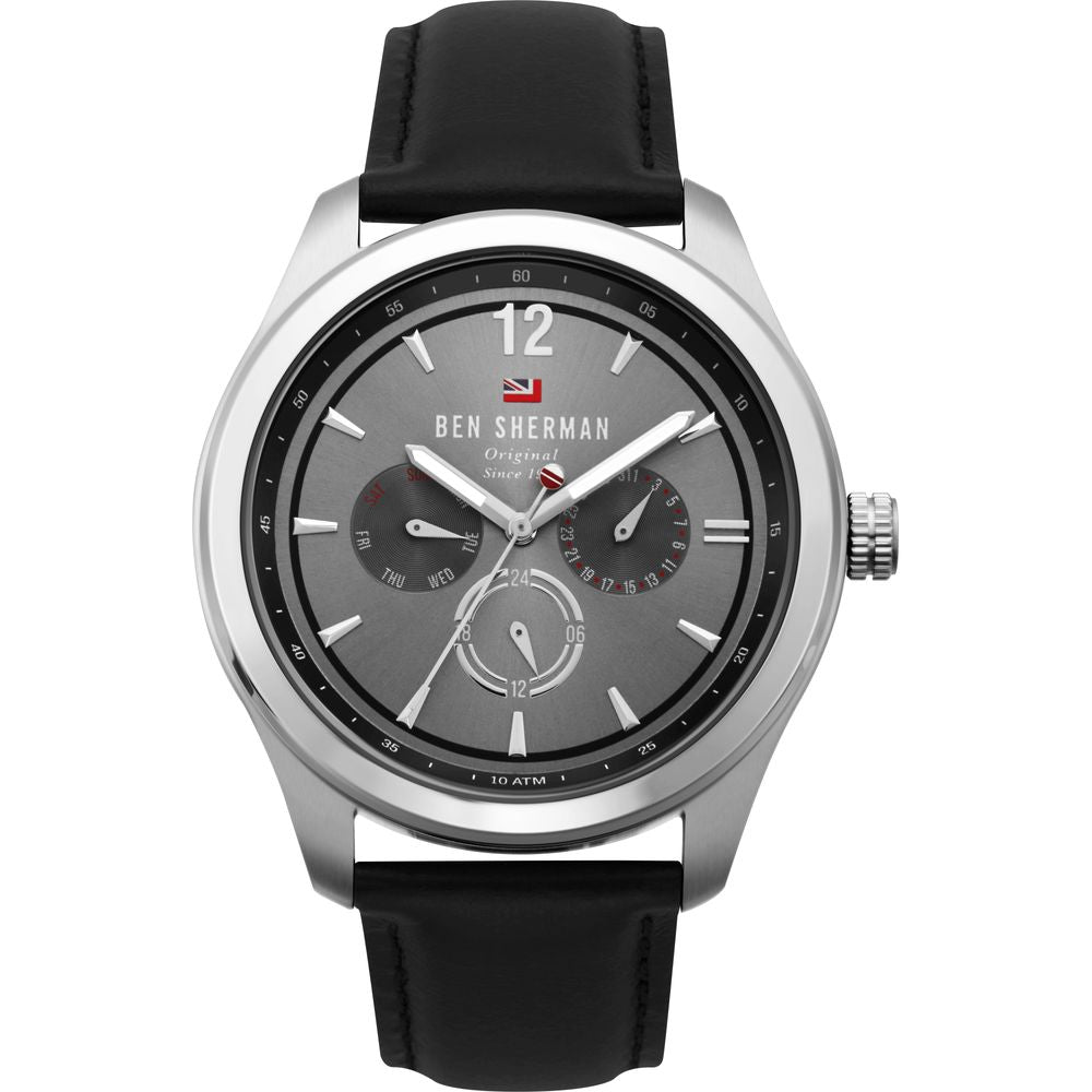 Black Leather Watch - ventzia