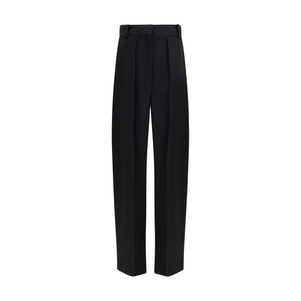 Black Viscose Casual Pants - ventzia
