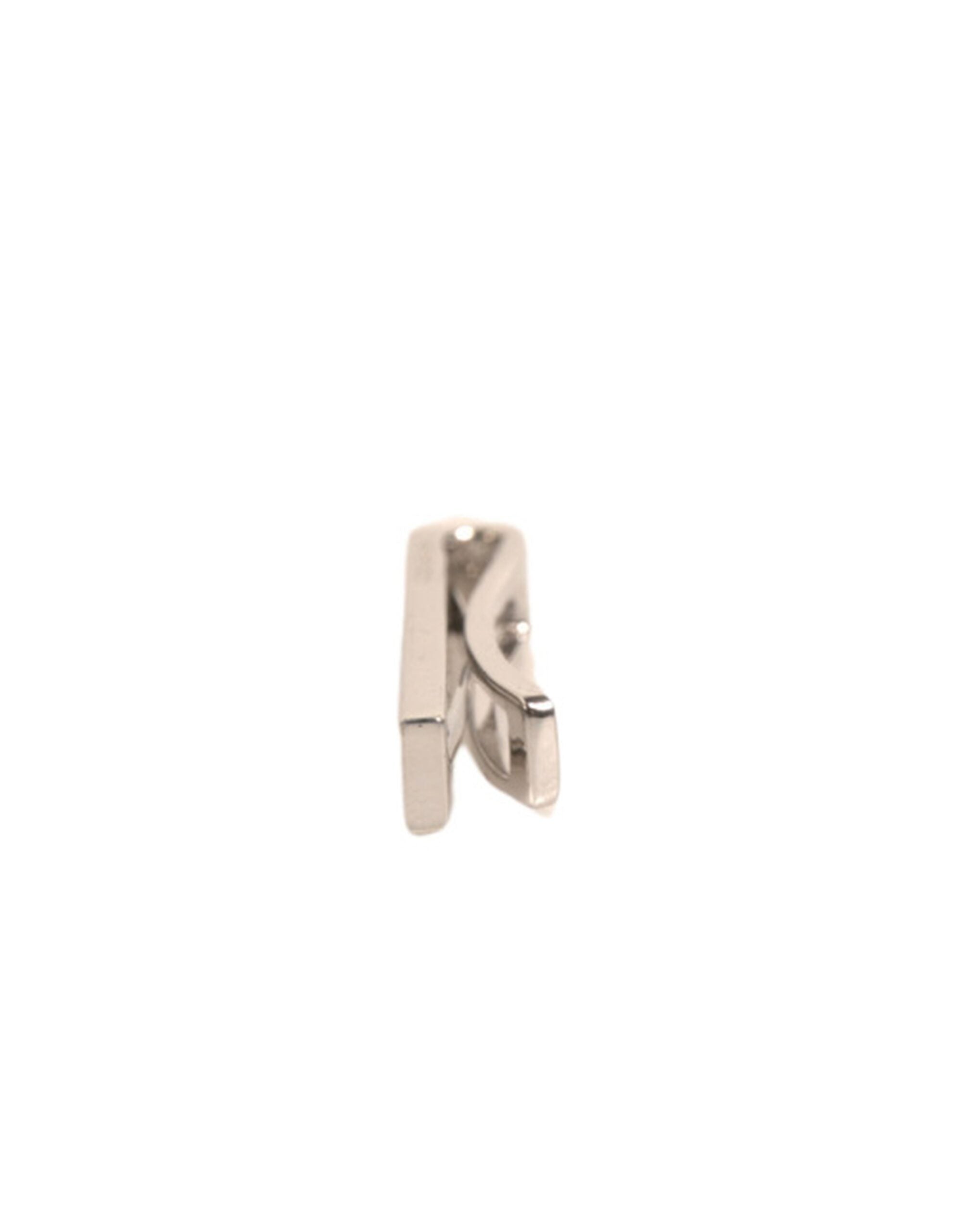 Silver Tone Brass Logo Branded Tie Clip Bar - ventzia