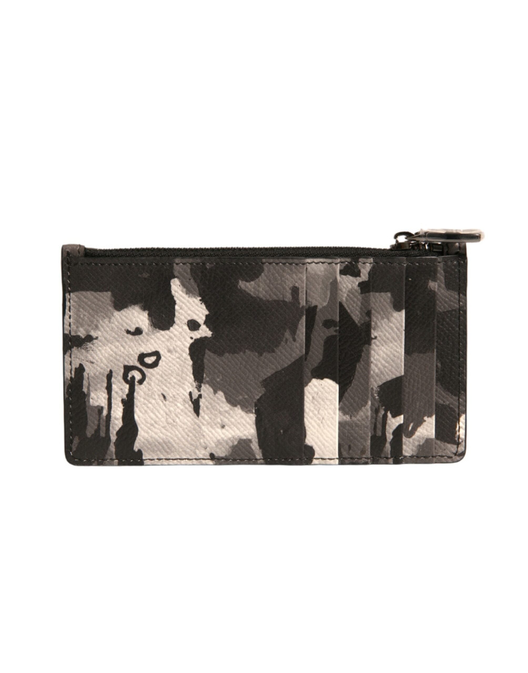 Multicolor Camouflage Logo Plaque Coin Purse Wallet - ventzia