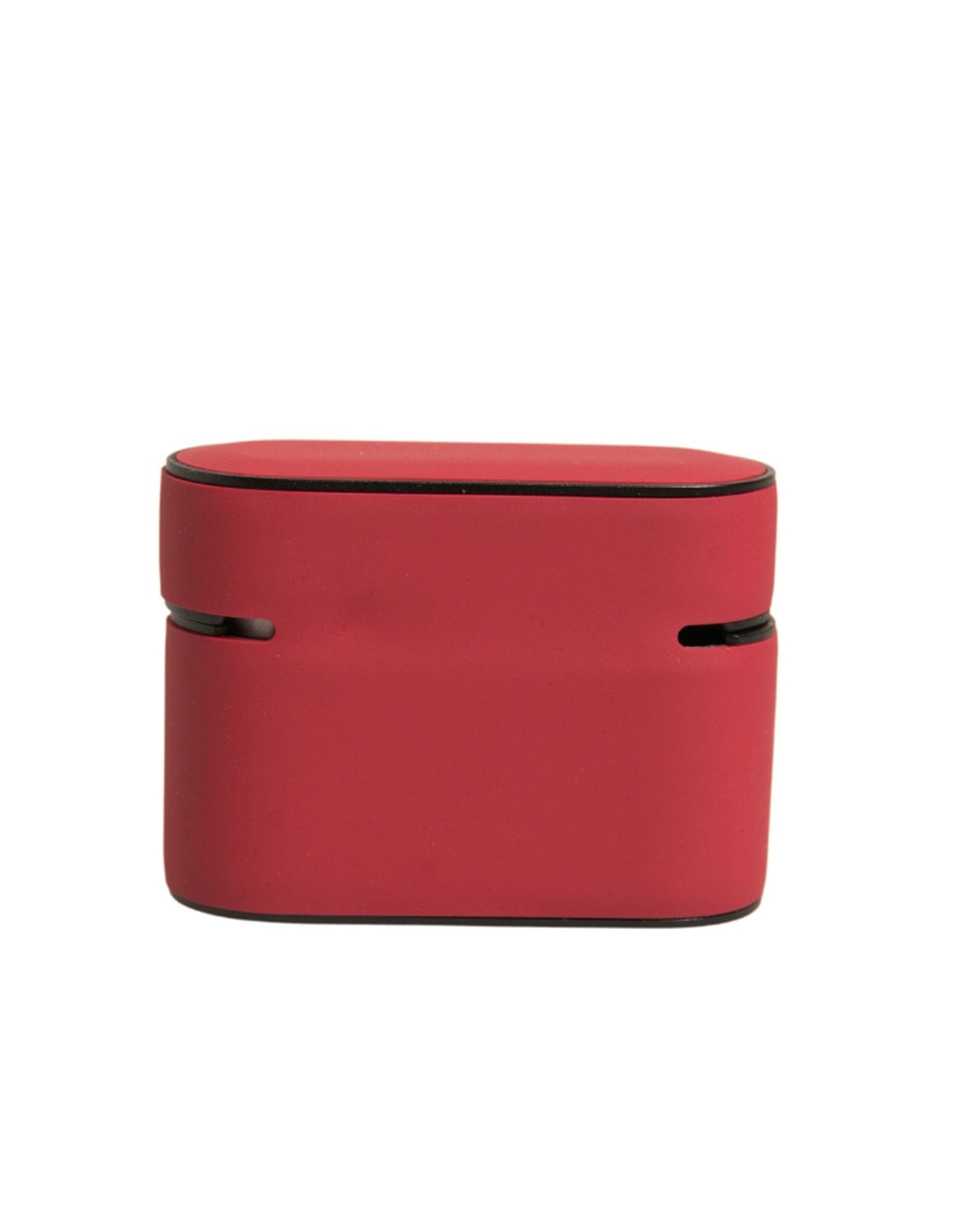 Red PVC Embossed Logo Plaque Holder Airpods Case - ventzia