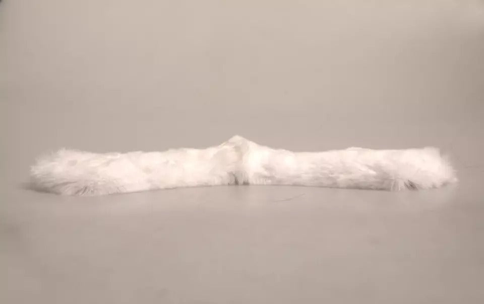 White Fur Shoulder Collar Wrap Shawl Scarf - ventzia