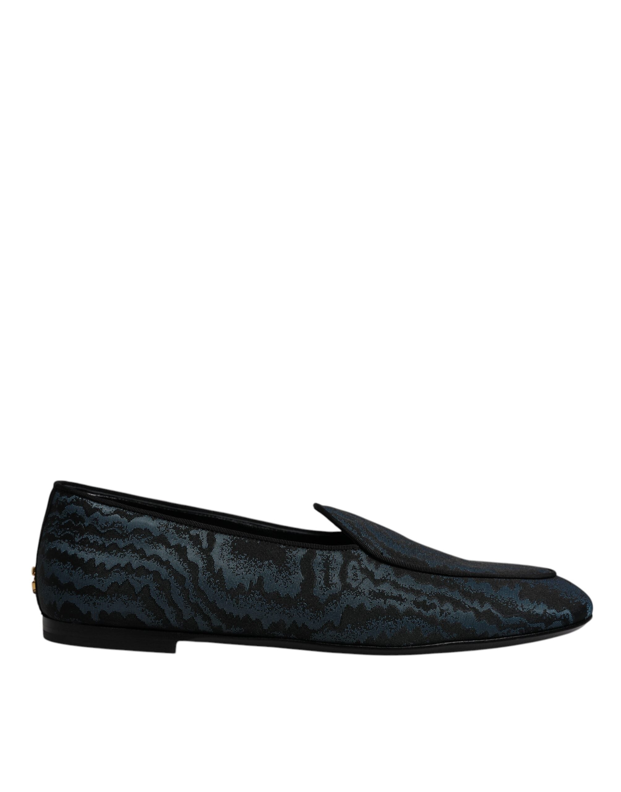 Blue Black Flats Men Loafers Dress Shoes - ventzia