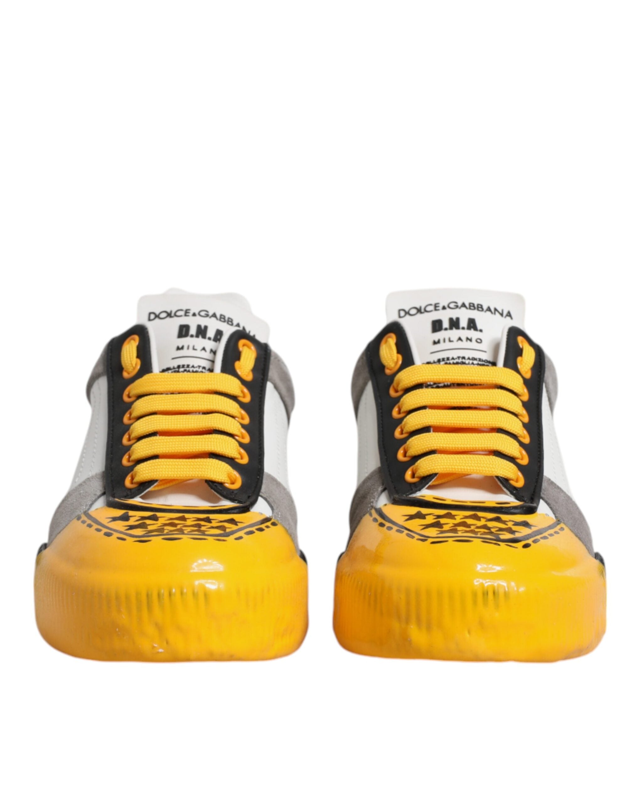 Multicolor Leather DNA Low Top Sneakers Shoes - ventzia