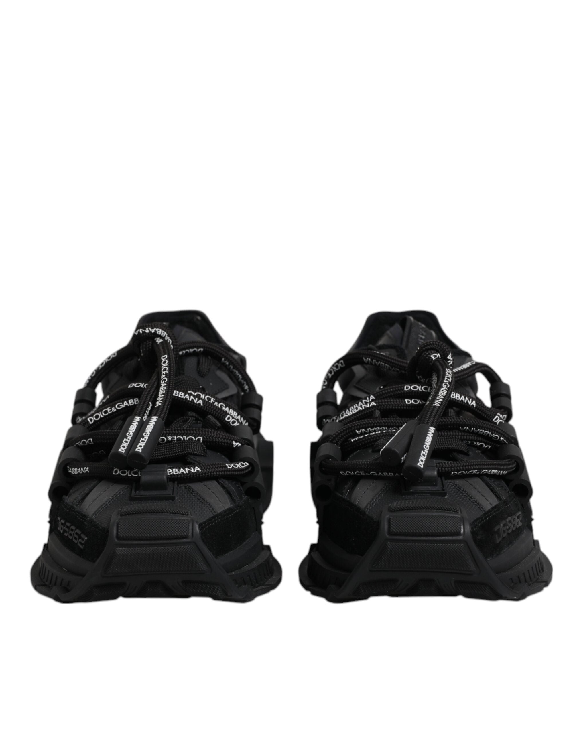 Black Low Top Space Lace Up Sneakers Shoes - ventzia