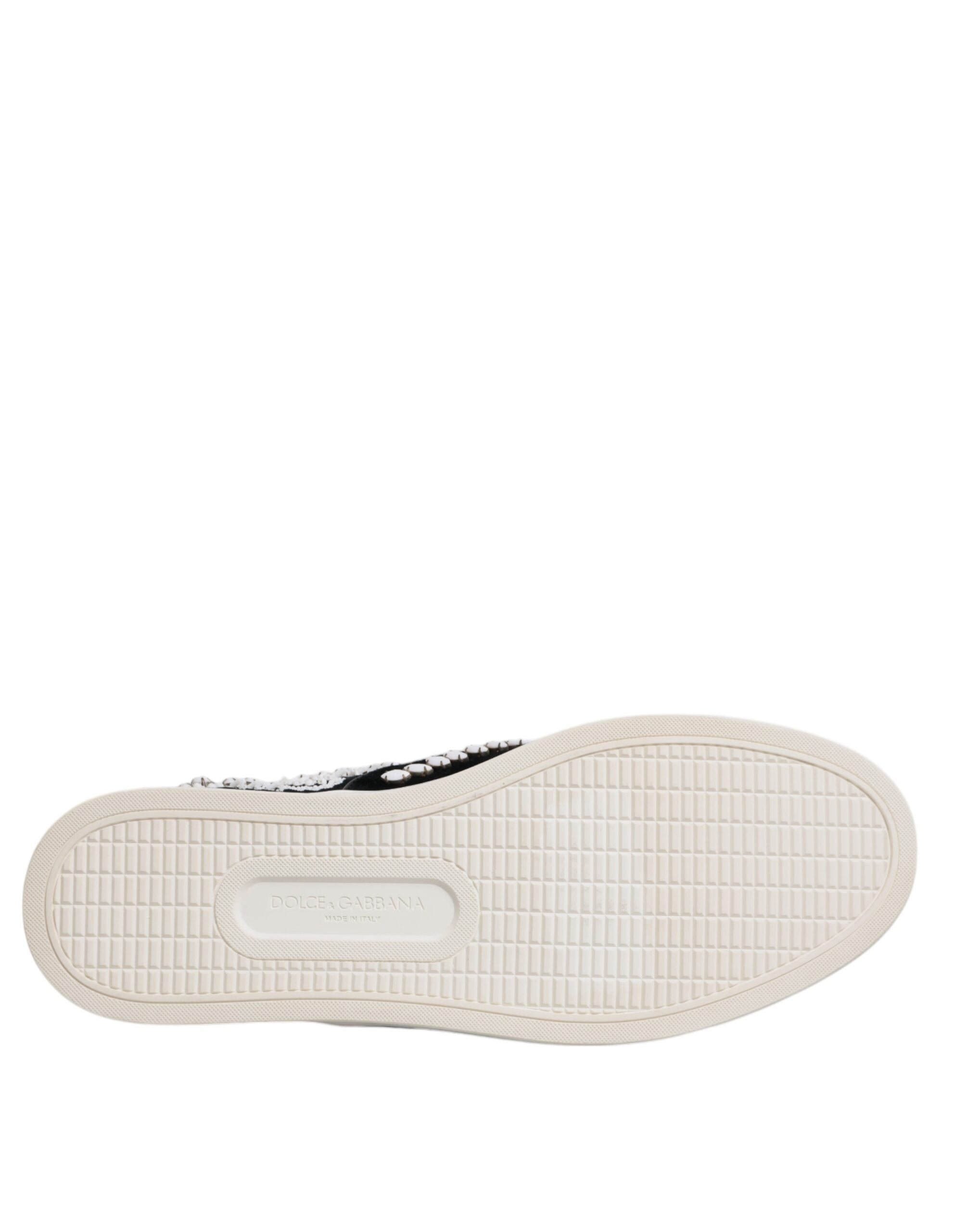 Black Embellished London Men Slip On Shoes - ventzia