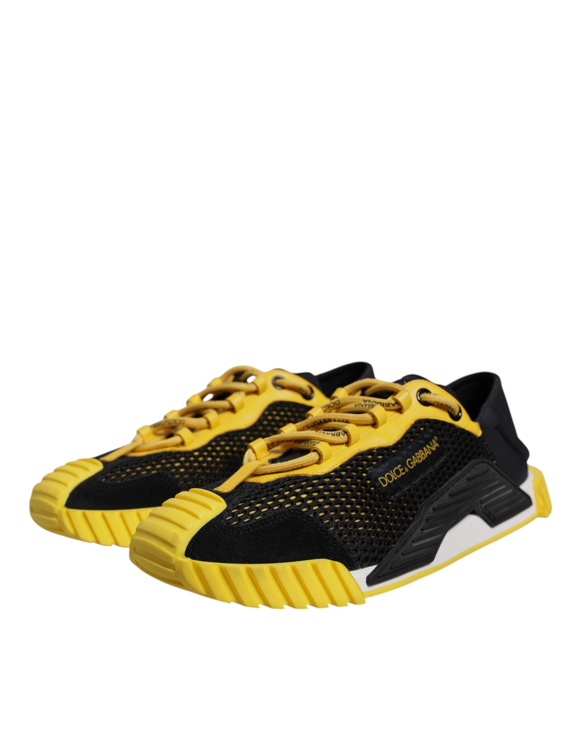 Black Yellow Low Top NS1 Sneakers Shoes - ventzia
