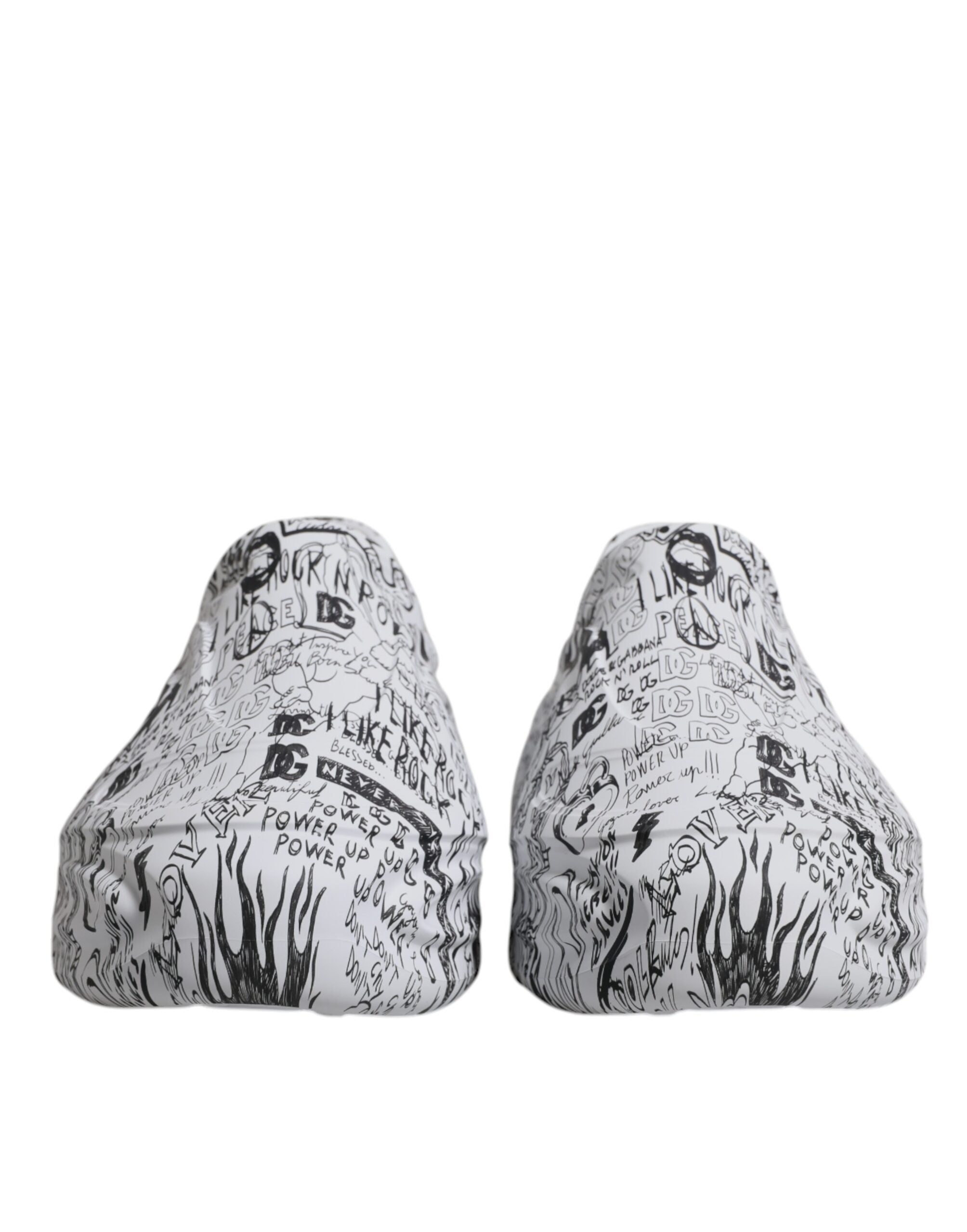 White Black Graffiti Daymaster Sneakers Shoes - ventzia