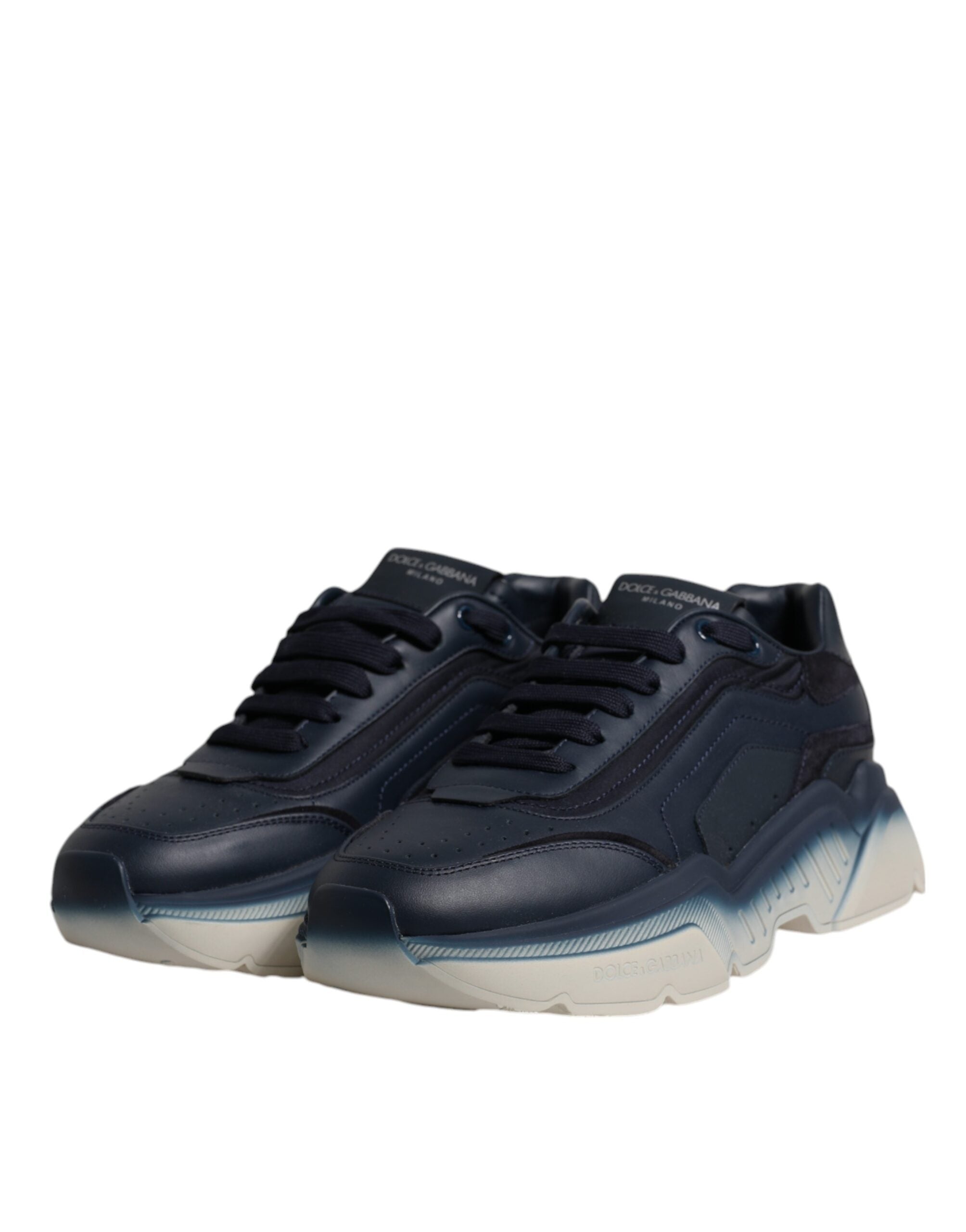 Navy Blue Daymaster Low Top Men Sneakers Shoes - ventzia