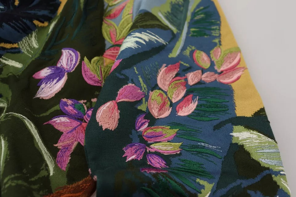 Jungle Wool Silk Pullover Logo Sweater - ventzia