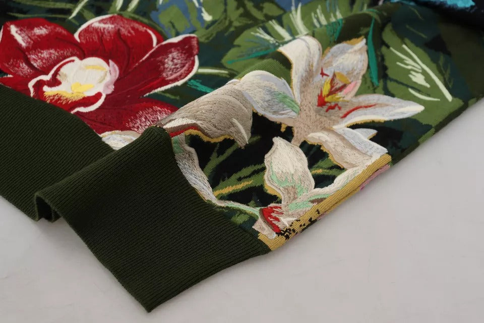 Jungle Wool Silk Pullover Logo Sweater - ventzia