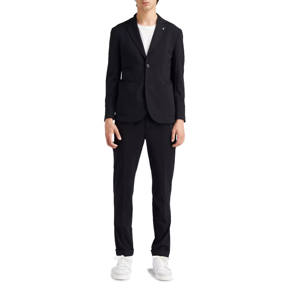Blue Nylon Suit - ventzia