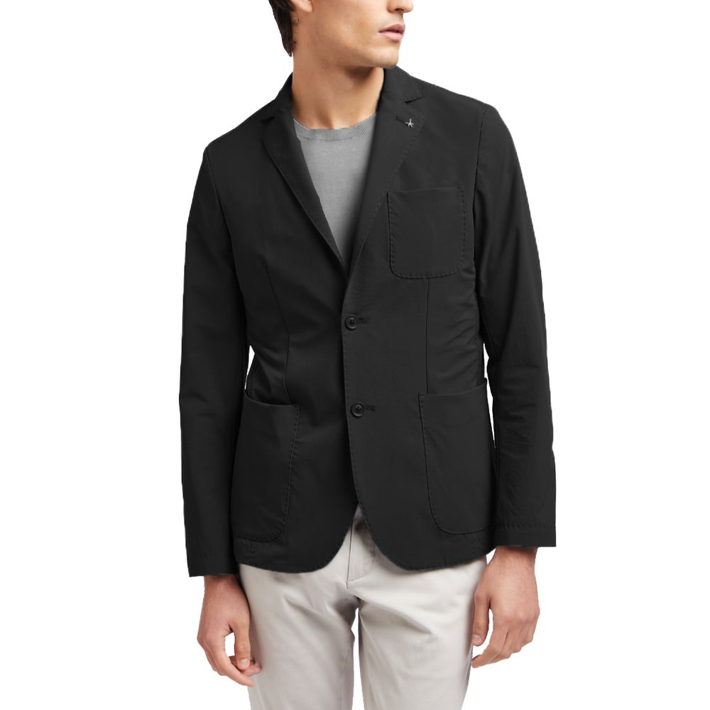 Black Polyamide Blazer - ventzia