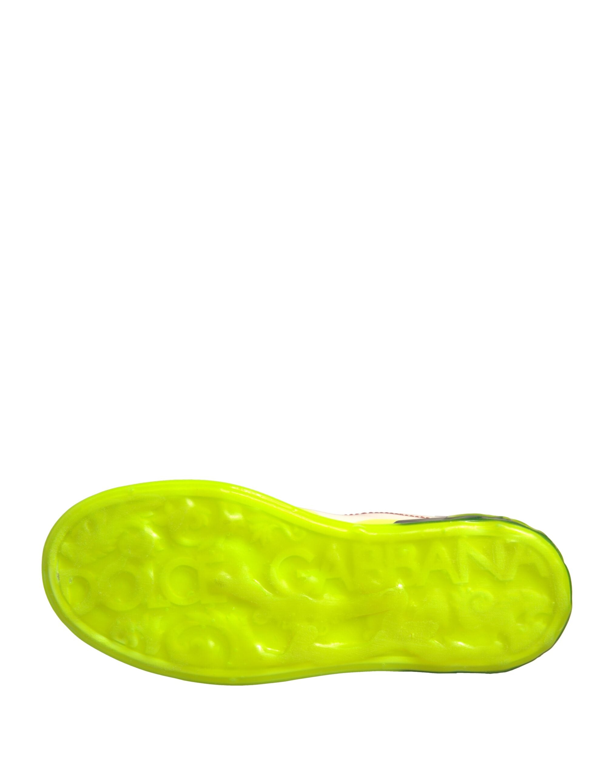 White Yellow Portofino Leather Sneakers Shoes - ventzia