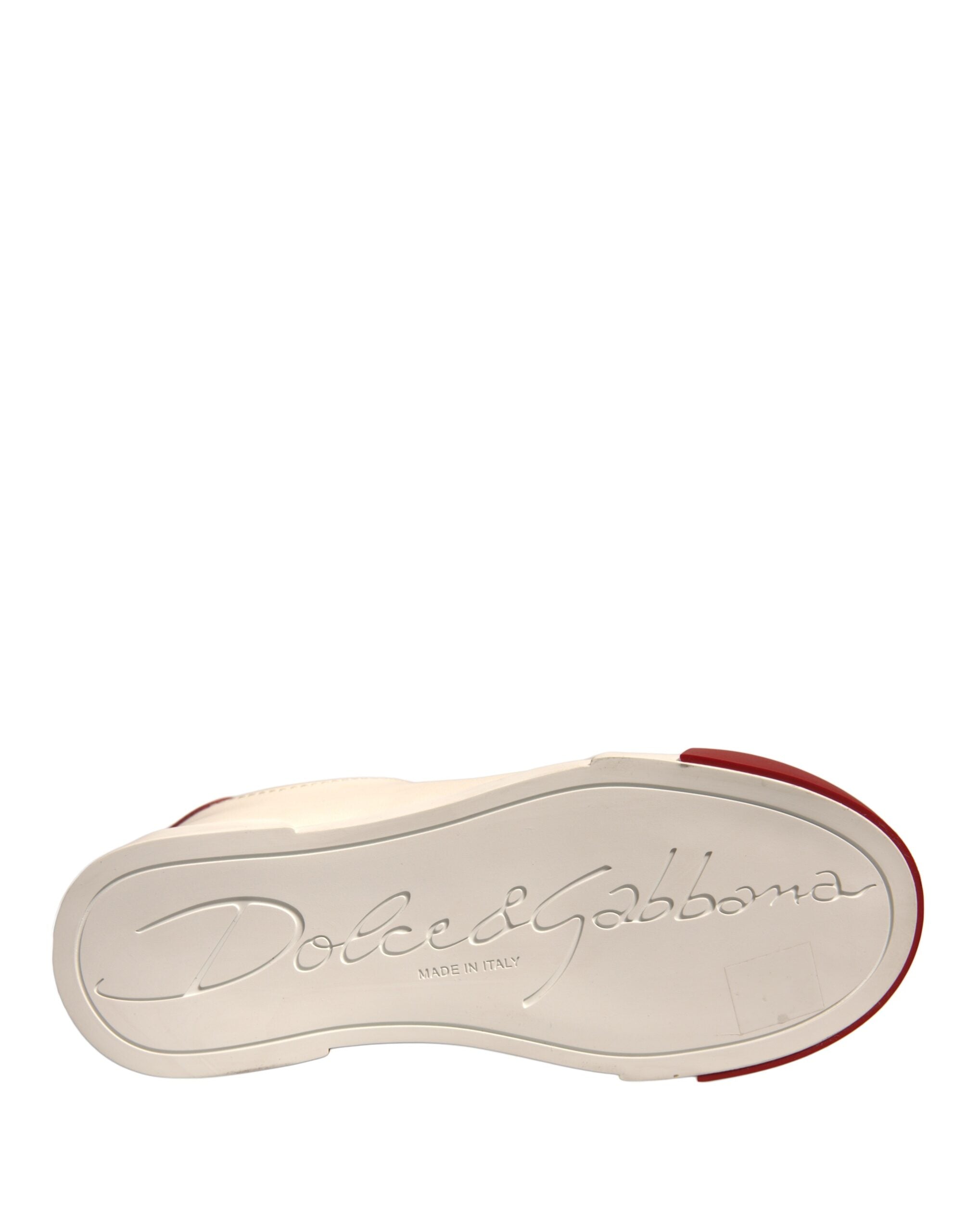 Shoes White Leather Logo Portofino Sneakers - ventzia
