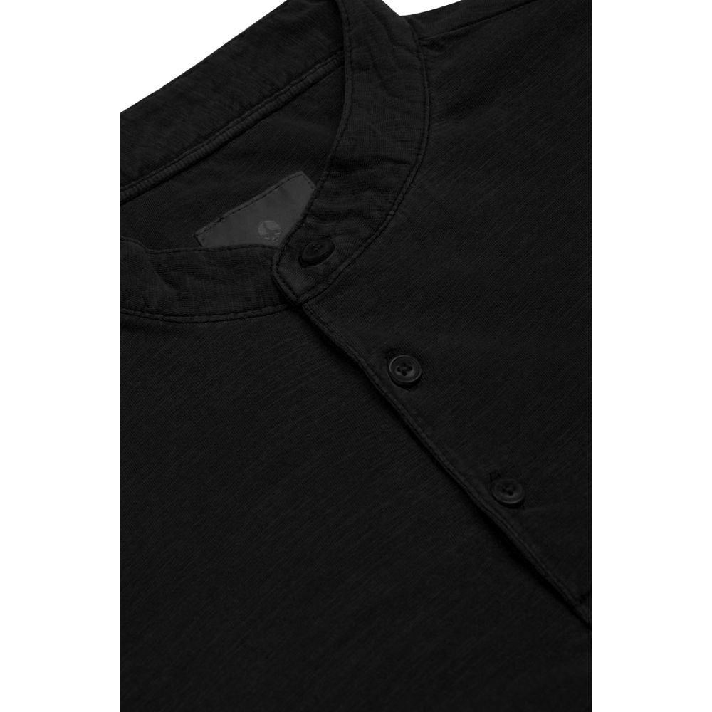 Black Cotton T-Shirt - ventzia