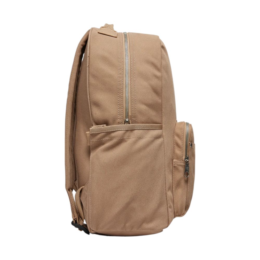 Beige Recycled Polyester Backpack - ventzia
