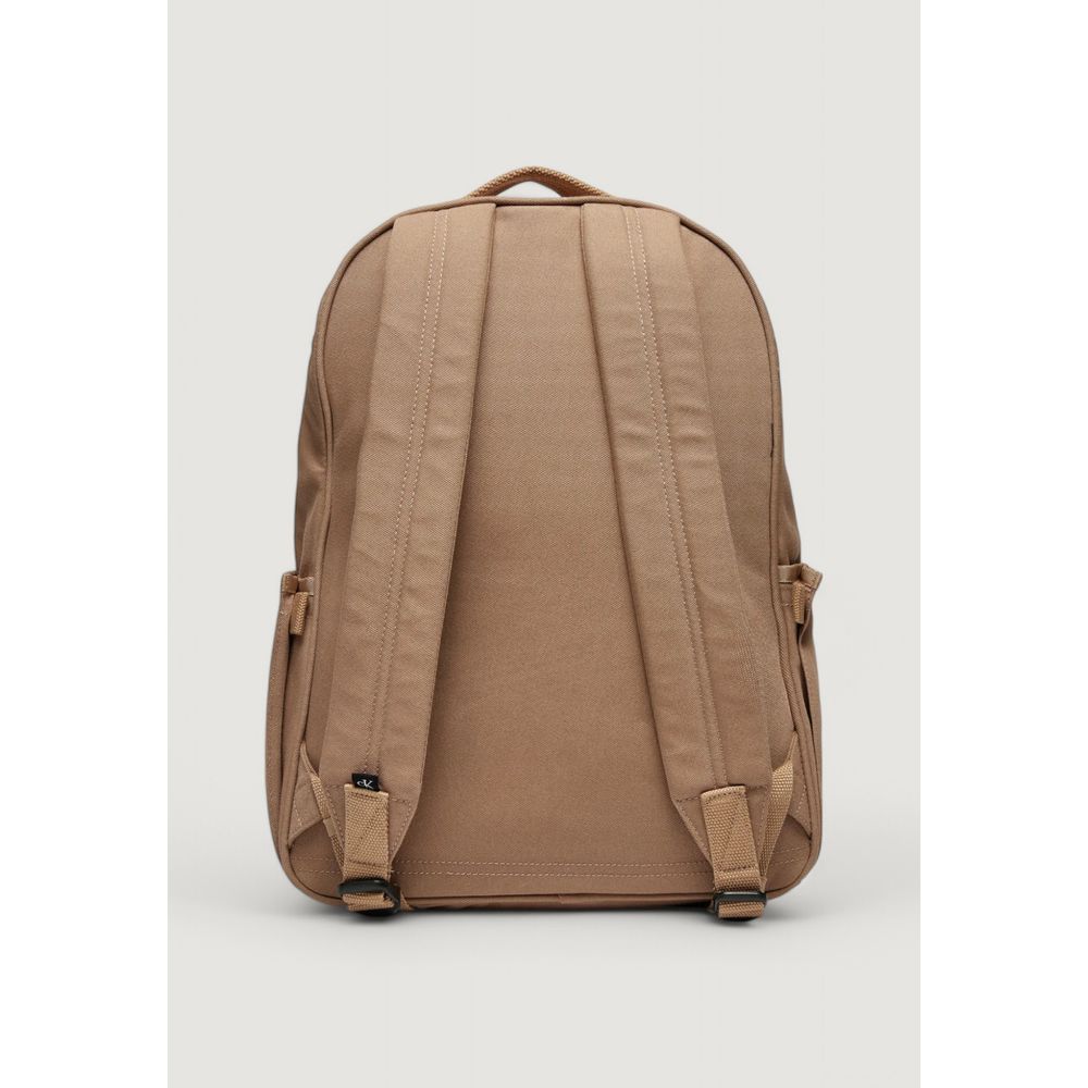 Beige Recycled Polyester Backpack - ventzia