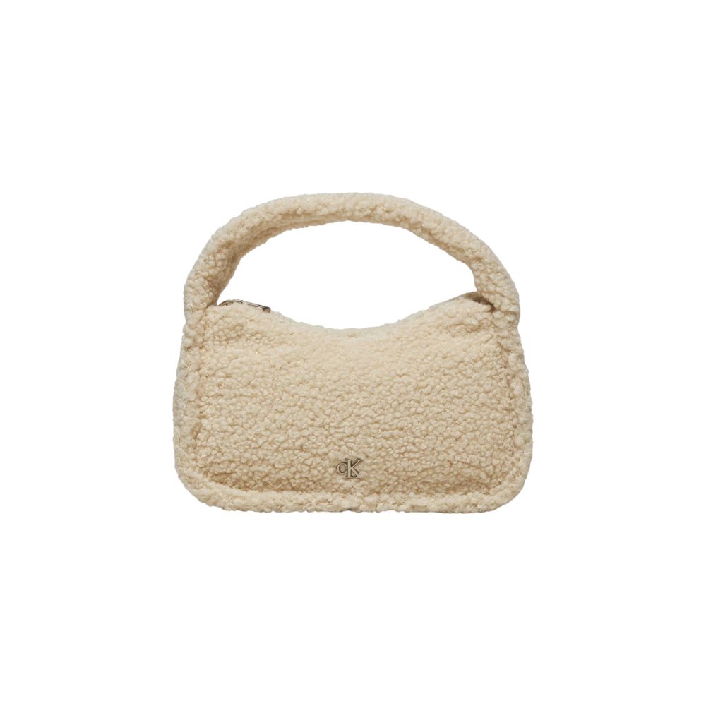 Cream Recycled Polyester Handbag - ventzia