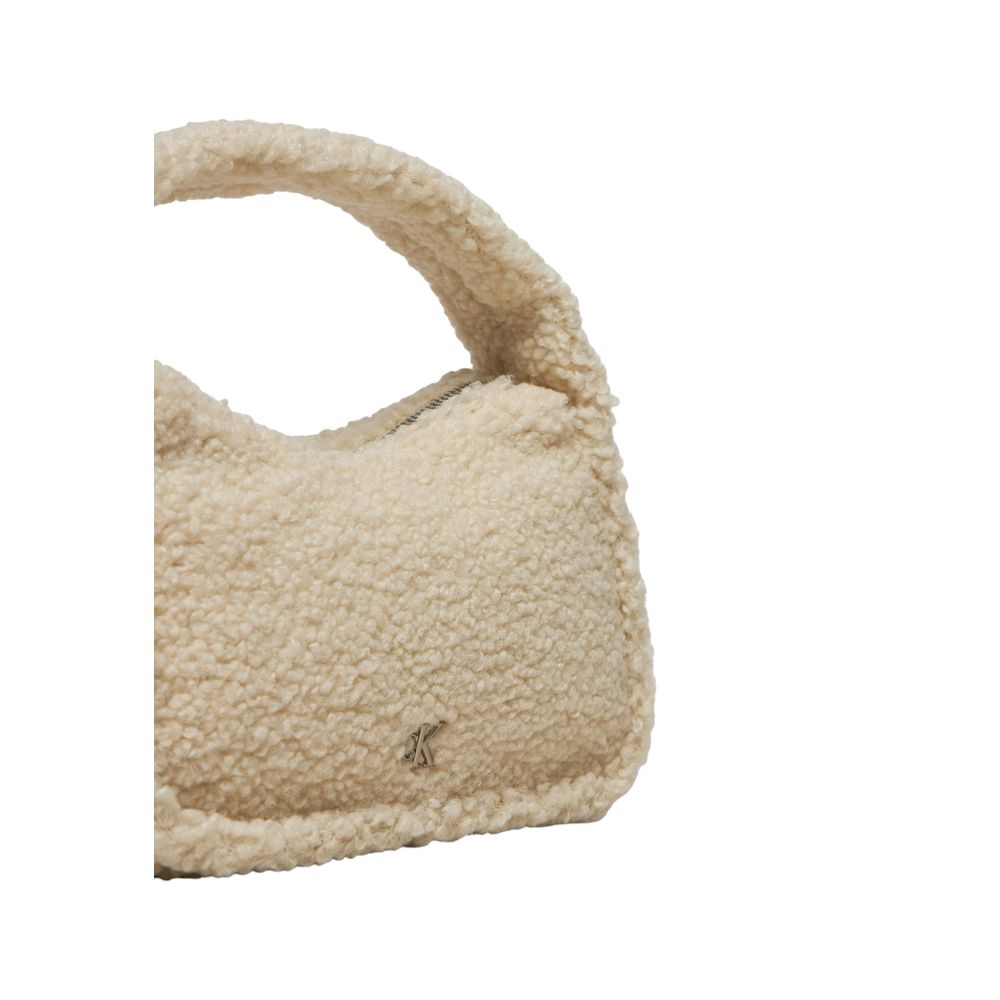 Cream Recycled Polyester Handbag - ventzia