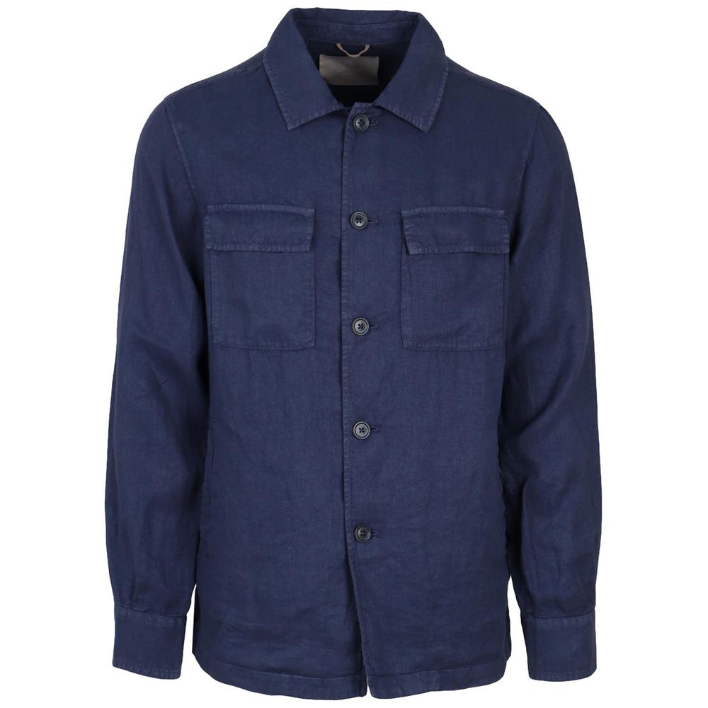 Blue Linen Shirt - ventzia