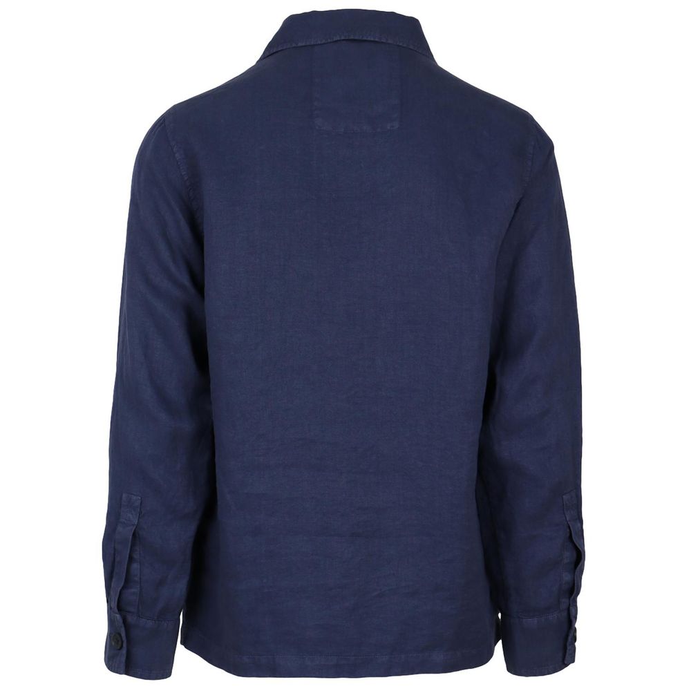 Blue Linen Shirt - ventzia