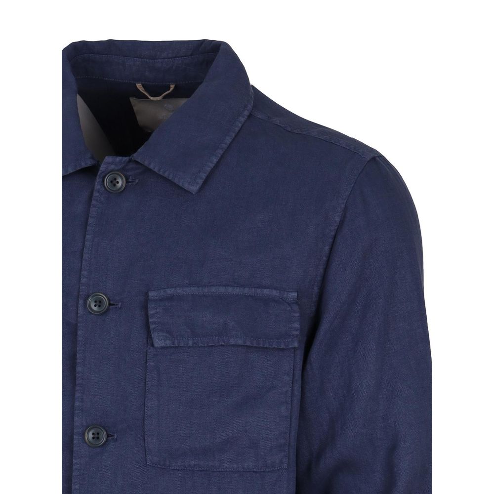 Blue Linen Shirt - ventzia