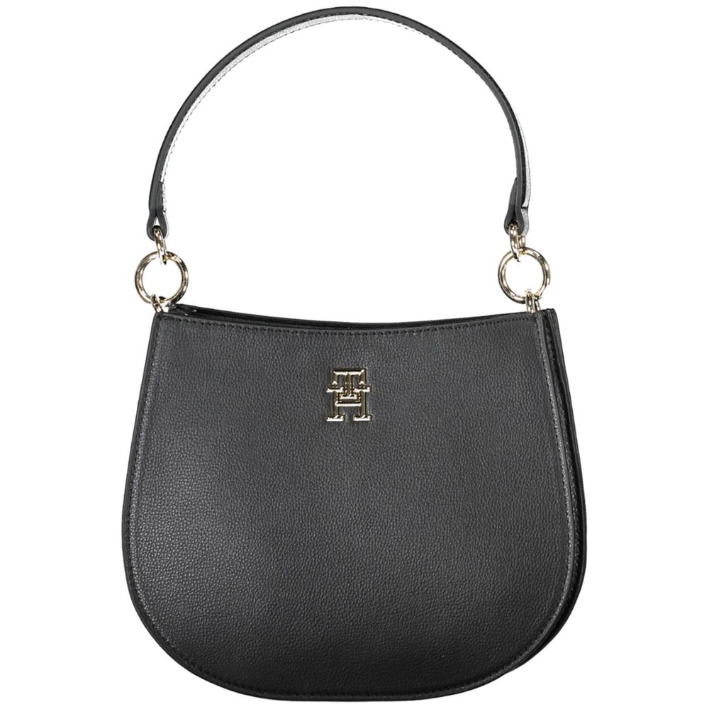 Black Polyester Handbag