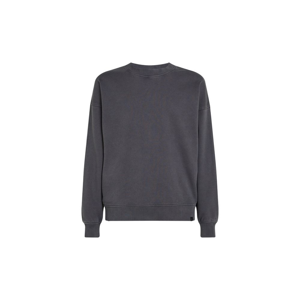 Gray Cotton Sweatshirt - ventzia